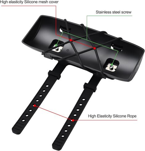 Bike Speaker Mount Holder for JBL GO 4/GO 3/GO 2, Handlebar Mounted Universal Bicycle & Motorcycle GO 4/GO 3/GO 2 Speaker Mount Bracket, with Elastic Silicone Grille in Kuwait