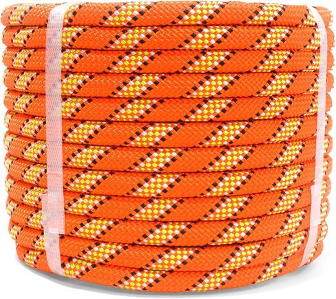 Double Braid Polyester Rope 1/2inch 50ft, 5290lbs Breaking Strength, Blue Arborist Rigging Rope for Various Indoor Outdoor Applications Hiking Camping Swing Sailing in Saudi Arabia