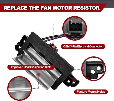 AC Blower Motor Resistor Blower Control Module, 15-80567 89018778 52495874 4P1516, Fit for 2003-2007 Chevy Silverado Avalanche Suburban Tahoe, GM Sierra Envoy Yukon, Escalade in Saudi Arabia