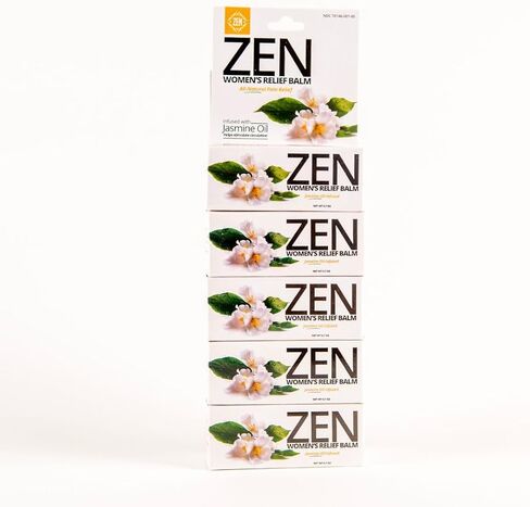 بلسم تخفيف الألم النسائي من ZEN - مسكن طبيعي تمامًا للآلام مع زيت الياسمين و11 زيتًا أساسيًا - يعمل بشكل رائع لتشنجات الدورة الشهرية وآلام الظهر والصداع والمفاصل وآلام العضلات - 0.7 أونصة (عبوة من قطعة واحدة) in Saudi Arabia