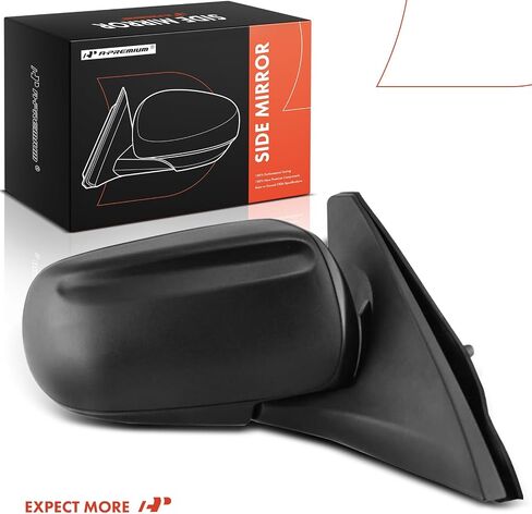 A-Premium Passenger Side Manual Door Mirror - Compatible with Mazda Protege 1999 2000 2001 2002 2003 - Non-Heated Manual Folding Black Outside Rear View Mirror in Saudi Arabia