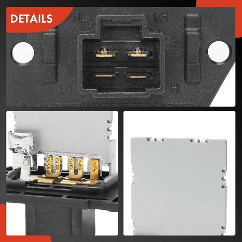 A-Premium HVAC Heater Blower Motor and Resistor Assembly Compatible with Hyundai & Kia Vehicles - Sonata 2006-2010, Optima 2008-2010, Azera 2006-2011 - Front Side, 2-PC Set, Replace# 97112-1C000 in Saudi Arabia