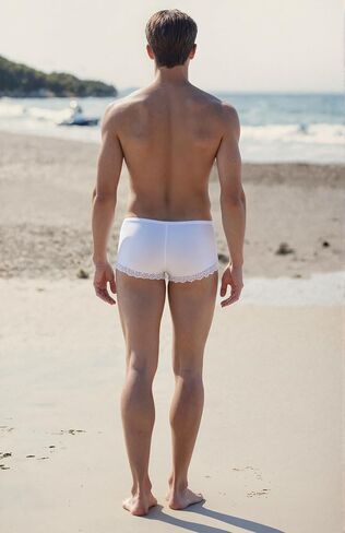 ملابس داخلية للرجال سراويل داخلية مثيرة للرجال ملابس داخلية من الدانتيل المشاغب للرجال سراويل داخلية شفافة للرجال ملابس داخلية قصيرة in Kuwait