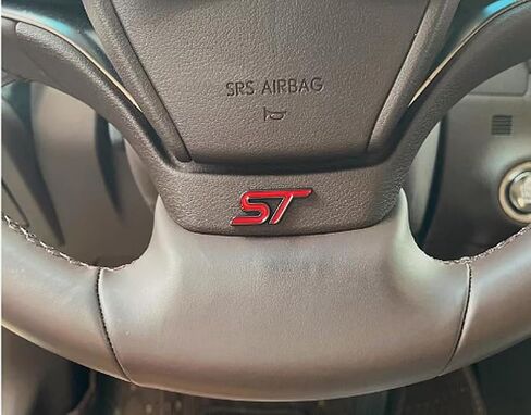 2X ST Badge ملصق سيارة معدني ثلاثي الأبعاد (أحمر فضي in Kuwait