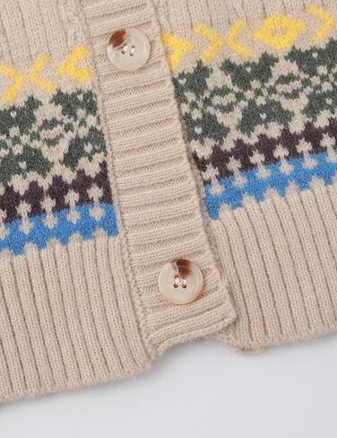Vamtac Oversized Cardigan Fair Isle Motorcycle Graphic Fall Sweaters Y2k Unisex Soft Vintage Knit Sweater Trendy Tops in Saudi Arabia