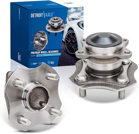 Detroit Axle - Rear 2pc Wheel Bearing Hubs for Toyota 00-05 Echo, 2 Wheel Bearing and Hubs Assembly 2000 2001 2002 2003 2004 2005 Replacement [Non-ABS Models] in Saudi Arabia