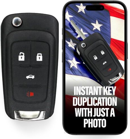 Cut Flip Key FOB ، CAR Remote Key FOB استبدال FOB مع CHEVY CRUZE EDERAX TRAX IMPALA MALIBU CAMARO SONIC CHEVROLET GMC TRAIN BUICK LACROSSE ENCORE VERANO 2010 2011 2013 2014 2015 2015 2017 2017 in Saudi Arabia
