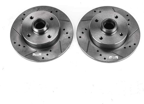 زوج دوار مشقوق ومثقوب من Power Stop EBR250XPR لسيارة VW Cabrio، VW Corrado، VW Golf، VW Golf، VW Jetta، VW Passat [نموذج محدد] in Saudi Arabia