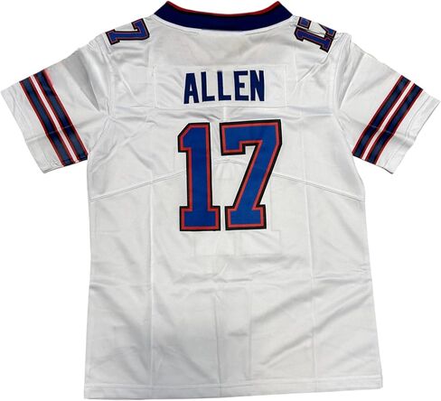 Custom Stitched Josh Allen Youth White Jersey NO Logos in Saudi Arabia