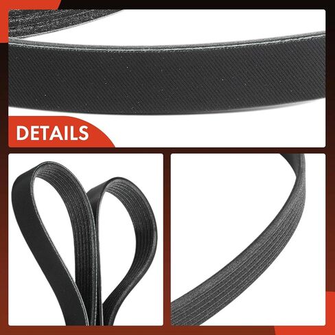 A-Premium Engine Serpentine Drive Belt Compatible with Jeep & Ford & Chrysler & Chevrolet & Dodge & GMC & Nissan Cars - Altima, Wrangler, Taurus, Sebring, Intrepid, Concorde, P3500, R3500 & More in Saudi Arabia