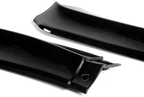 5pcs Combo Front Bumper Body Kit Lip + Side Skirt Extensions Diffuser Compatible with 2013-2015 Honda Civic Sedan 2014 (Unpainted Black) in Saudi Arabia