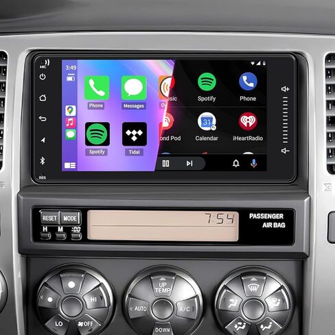 4G+64G ترقية الراديو سيارة لتويوتا 4Runner 2003-2009 ، Tundra 2003-2006 ، Sequoia 2003-2007 ، وحدة الرأس مع CarPlay/Android Auto ، Bluetooth ، كاميرا احتياطية ، التحكم في عجلة القيادة ، GPS ، راديو FM in Kuwait