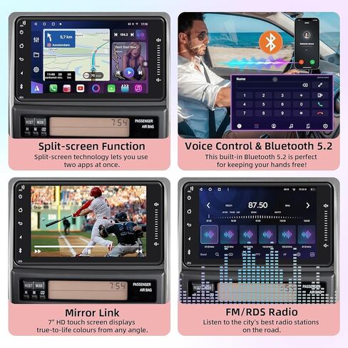 4G+64G ترقية الراديو سيارة لتويوتا 4Runner 2003-2009 ، Tundra 2003-2006 ، Sequoia 2003-2007 ، وحدة الرأس مع CarPlay/Android Auto ، Bluetooth ، كاميرا احتياطية ، التحكم في عجلة القيادة ، GPS ، راديو FM in Kuwait