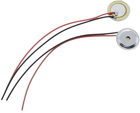 10 Pcs Piezoelectric Piezo Ceramic Wafer Plate Dia 15mm for Buzzer Loudspeaker + Aluminum Shell in Saudi Arabia