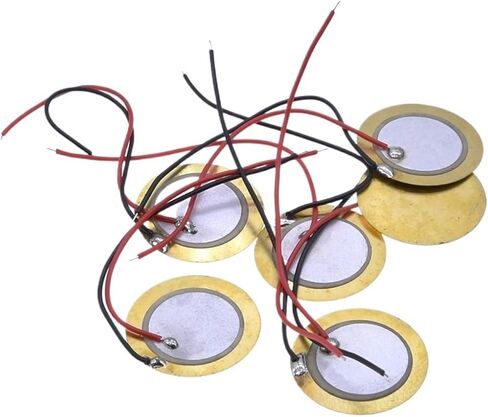 Buzzer Piezoelectric Piezo Ceramic Wafer Plate Sounder Sensor Dia 12MM 15MM 18MM 20MM 27MM 35MM 50MM for Buzzer Loudspeaker(20pcs 20MM) in Saudi Arabia