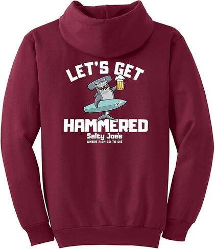 سترة بغطاء للرأس بشعار Let's Get Hammered للرجال من SALTY JOES in Kuwait