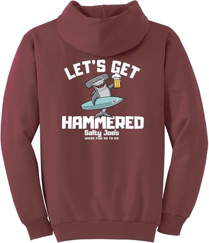 سترة بغطاء للرأس بشعار Let's Get Hammered للرجال من SALTY JOES in Kuwait