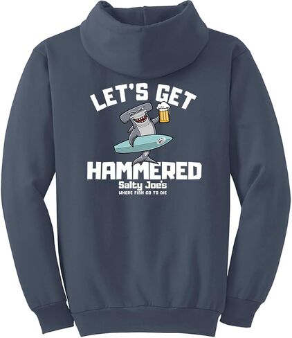 سترة بغطاء للرأس بشعار Let's Get Hammered للرجال من SALTY JOES in Kuwait