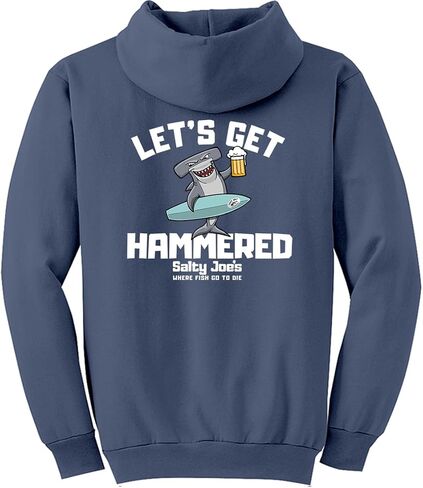 سترة بغطاء للرأس بشعار Let's Get Hammered للرجال من SALTY JOES in Kuwait