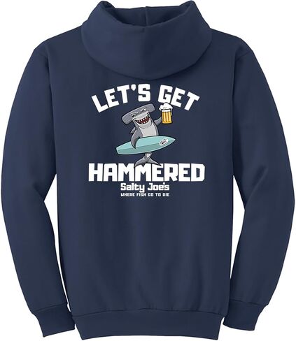 سترة بغطاء للرأس بشعار Let's Get Hammered للرجال من SALTY JOES in Kuwait