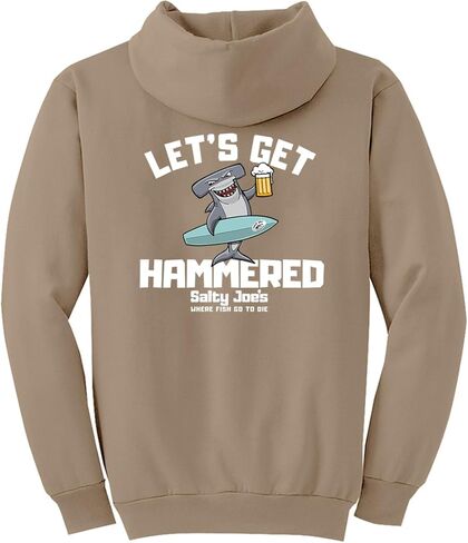 سترة بغطاء للرأس بشعار Let's Get Hammered للرجال من SALTY JOES in Kuwait