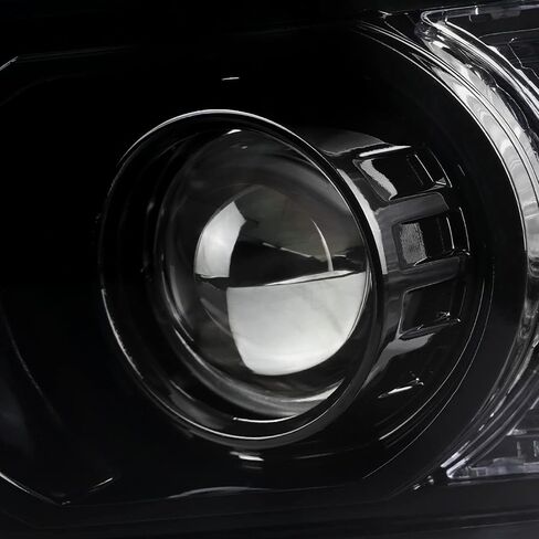 SPEC-D TUNING Jet Black DRL LED Strip Projector Headlights Compatible with 2007-2014 Chevy Avalanche, Tahoe, Suburban 1500 2500, Left + Right Pair Headlamps Assembly in Saudi Arabia