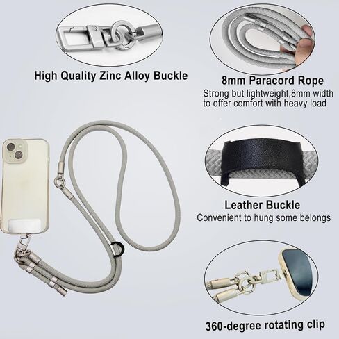 Crossbody Phone Strap ، 3 في 1 جسم عبر الهاتف المضاد للسرقة in Kuwait