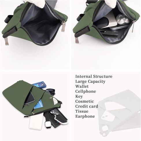 Anti Theft Crossbody Travel Bag - Multi-pocket Shoulder Bag with Adjustable Strap,Slim Sling Bag for Women Men in Saudi Arabia