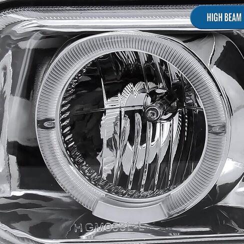 Ronnin - Fits 1999-2002 Silverado 2000-2006 Suburban Tahoe LED Dual Halo Rims Running Lights Projector Headlights + Full LED Bumper Lamps Assembly Pair | Black in Saudi Arabia