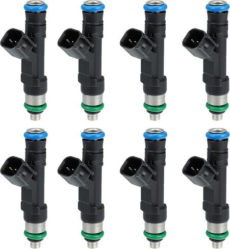 X AUTOHAUX 8 قطعة 0280158001 2L1Z9F593BA حاقن الوقود لفورد E-150 E-250 E-350 سوبر ديوتي 5.4L V8 2004-2009 لفورد إكسبيديشن 4.6L 5.4L V8 2003-2004 أسود in Saudi Arabia