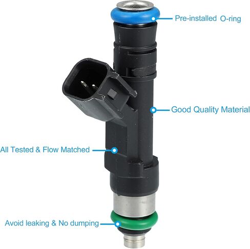 X AUTOHAUX 8 قطعة 0280158001 2L1Z9F593BA حاقن الوقود لفورد E-150 E-250 E-350 سوبر ديوتي 5.4L V8 2004-2009 لفورد إكسبيديشن 4.6L 5.4L V8 2003-2004 أسود in Saudi Arabia