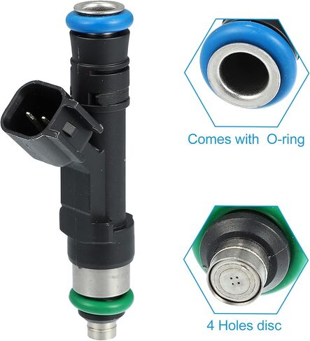 X AUTOHAUX 8 قطعة 0280158001 2L1Z9F593BA حاقن الوقود لفورد E-150 E-250 E-350 سوبر ديوتي 5.4L V8 2004-2009 لفورد إكسبيديشن 4.6L 5.4L V8 2003-2004 أسود in Saudi Arabia