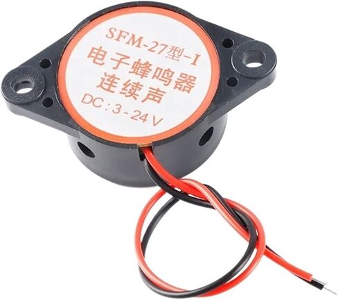 White and Black DC3-24V Continuous Sound High Decibel DC Alarm Buzzer SFM-27(White) in Saudi Arabia
