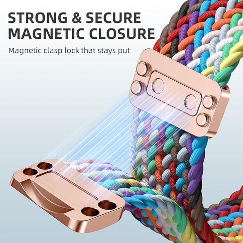 Zedoli Magnetic Magnetic Loop Solo Loop متوافق مع Apple Watch Band 38mm 40mm 41mm 42mm 44mm 45mm 46mm 49mm ، حزام رياضة نايلون مرن لسلسلة Iwatch 10 9 8 7 6 5 4 3 2 1 Se Ultra 2 in Kuwait