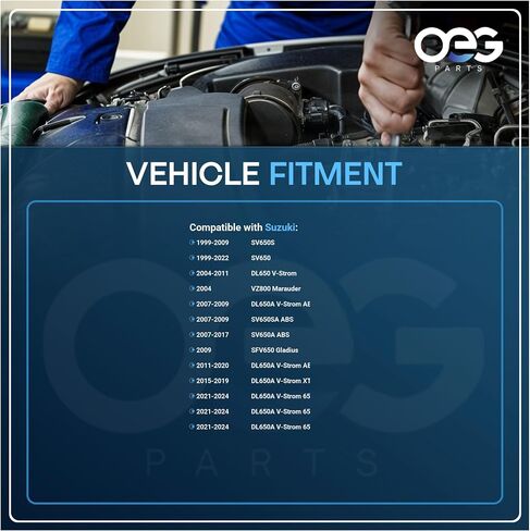 OEG Parts New Starter Compatible with Suzuki 12V CCW 9-Spline 650 V Strom V-Strom SV650 Marauder 2004-2012 3110019F00, SMU0205, 41054195 in Saudi Arabia