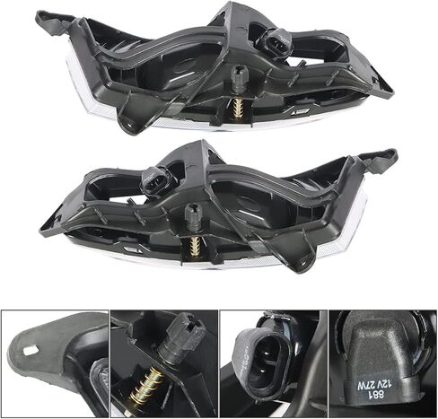 munirater 2-Pack Clear Lens Driving Fog Lights Assembly with Switch and Wiring Kit 92201-2H000 92202-2H000 Replacement for Elantra 2007-2010 in Saudi Arabia