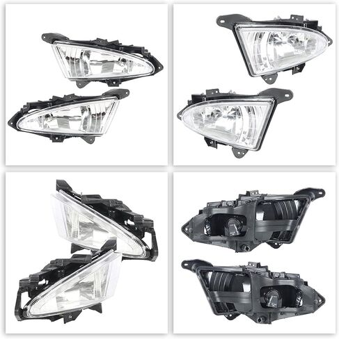 munirater 2-Pack Clear Lens Driving Fog Lights Assembly with Switch and Wiring Kit 92201-2H000 92202-2H000 Replacement for Elantra 2007-2010 in Saudi Arabia