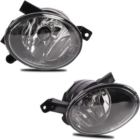 Fog Lights Lamps for 2010-2015 Volkswagen Golf Hatchback/Wagon, Jetta Sedan/Wagon, Beetle, Eos, Premium VW Accessories, 1 Pair (Smoke Lens) in Kuwait