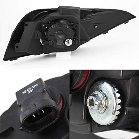 AKKON - For 2012-2014 CRV CR-V LX EX Touring Sport Model Clear Fog Light Lamp Left+Right Pair Replacement in Saudi Arabia
