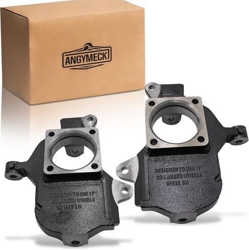 Pair of 2" Drop Spindles Knuckles 2WD 4WD AWD Compatible with 1999-2009 Chevrolet Silverado GMC Sierra 1500HD 2500HD 1 Ton Compatible with 2003-2009 Hummer H2 in Saudi Arabia