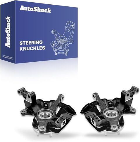 AutoShack Front Steering Knuckle for 2007-2012 Mazda CX-7 2007-2015 CX-9 2.3L 2.5L 3.5L 3.7L V6 AWD FWD | Driver & Passenger Side | Wheel Bearing Hub Assembly Replacement KN798416PR in Saudi Arabia