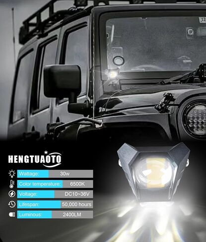 4-pcs Triangle Spotlights 120w 10800lm with Dual pods JL A-Pillar Hinge Mounting Brackets 1 drag 4 waterproof wire harness flashing switch Kit, For JL/JLU 2018-2023 Gladiator JT 2020-2023 in Saudi Arabia