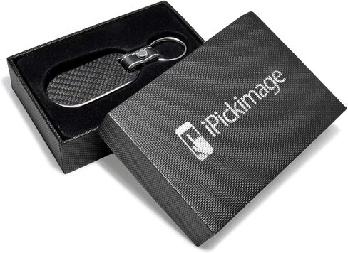 iPick Image Made for Jeep Grand Cherokee 100% Real Black Carbon Fiber Tag Style Key Chain in Saudi Arabia