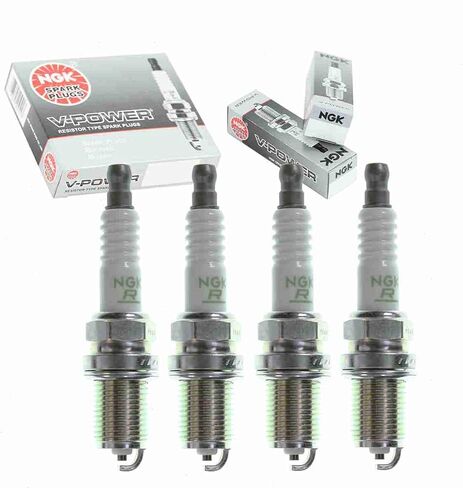 4 pc NGK V-Power Spark Plugs compatible with Saturn SL2 1.9L L4 1991-2002 in Saudi Arabia