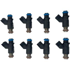 مجموعة حاقن الوقود الأصلية المعاد تصنيعها من GM 6.0L 6.2L مكونة من 8 قطع 12613412 L96 تدفق تم اختباره على مقاعد البدلاء متطابق مع Express Savana Van 1500 2500 3500 Sierra Silverado Pickup 50 lb/hr LS Truck 217-3412 in Kuwait