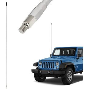 CB Radio Antenna 27MHz Whip Fiberglass CB Antenna Kit 1000 Watt High Gain Long Range White 2’ Foot Car Mobile Radio Handheld CB Radio in Kuwait