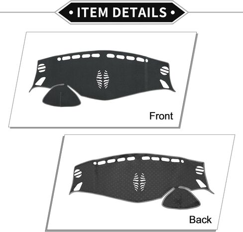 Dash Cover Compatible for Nissan Murano 2015-2019, Non-Slip Polyester Silicone Gray Center Console Dashboard Cover Pad Carpet in Saudi Arabia