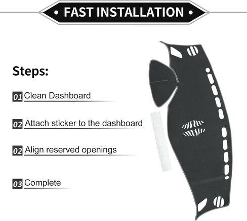 Dash Cover Compatible for Nissan Murano 2015-2019, Non-Slip Polyester Silicone Gray Center Console Dashboard Cover Pad Carpet in Saudi Arabia