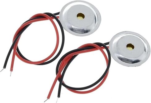 10 Pcs Piezoelectric Piezo Ceramic Wafer Plate Dia 15mm for Buzzer Loudspeaker Aluminum Shell in Saudi Arabia