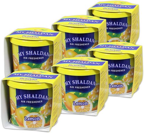 (عبوة من 6) علب معطر هواء طبيعي للسيارة اليابانية ماي شلدان (ليمون) in Saudi Arabia